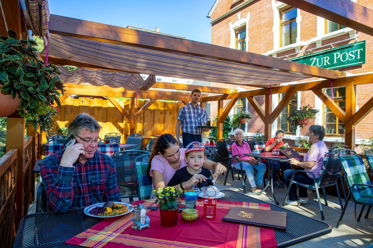 Hotel Zur Post Schoenheide Bagian luar foto